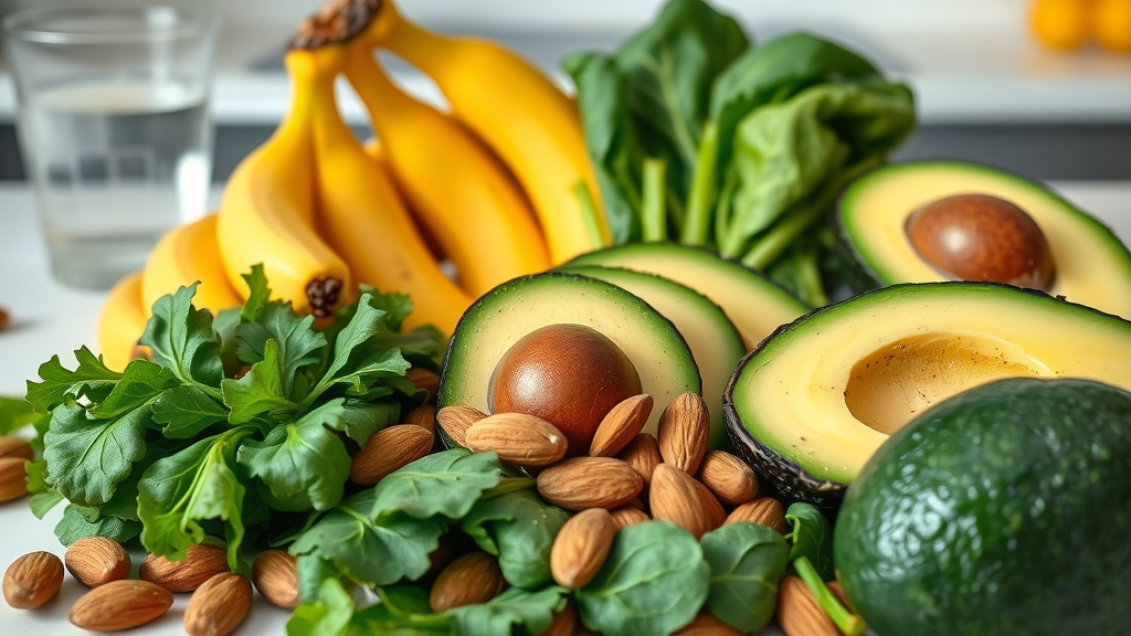 natural supplements for high blood pressure bananas spinach avocado almonds magnesium potassium