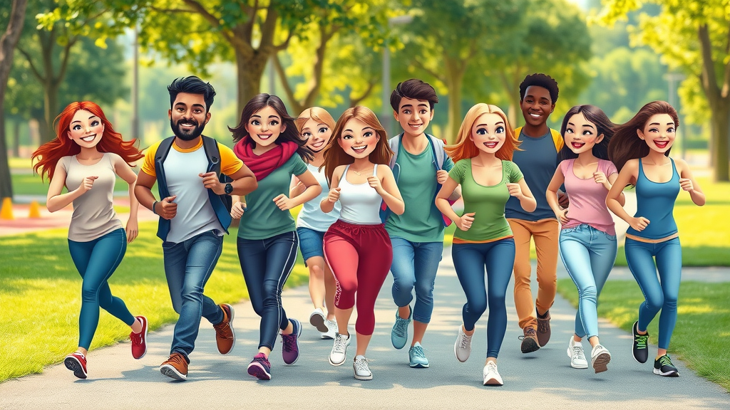 People engaging in healthy lifestyle activities, supporting nerve health and a resilient nervous system