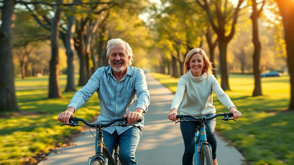 physical activity brisk walking cycling regulating blood sugar levels park happy couple