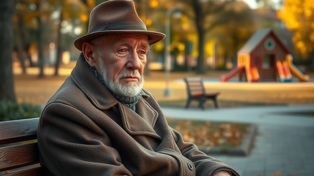 elderly man alone depression and sleep in elderly