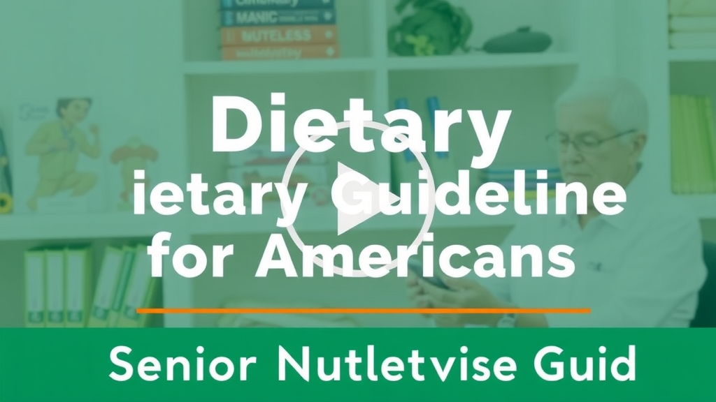 Dietary Guidelines for Americans – senior nutrition video guide