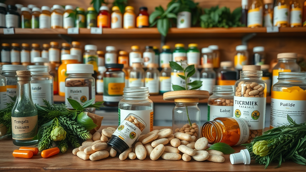 Assortment of herbal medicine for weight loss supplements