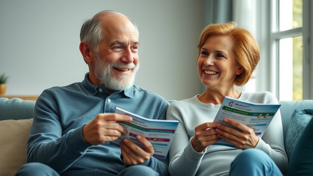 middle-aged couple discussing natural supplements blood pressure in cozy living room