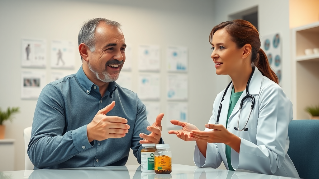 prostate health supplements consultation in doctor