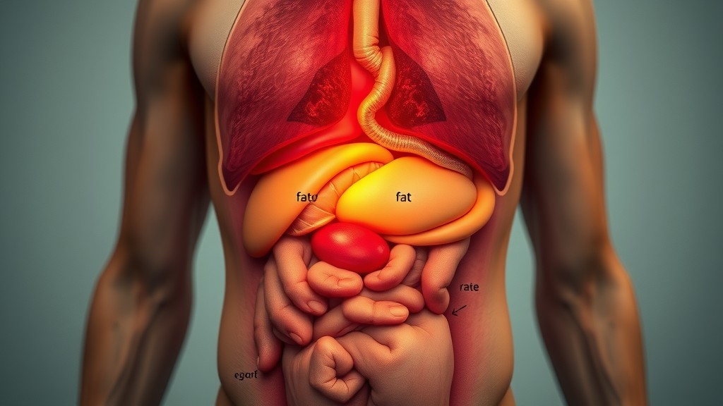 visceral fat vs subcutaneous fat belly fat infographic