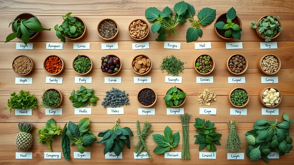 Montage of 17 most effective herbal medicine for weight loss supplements