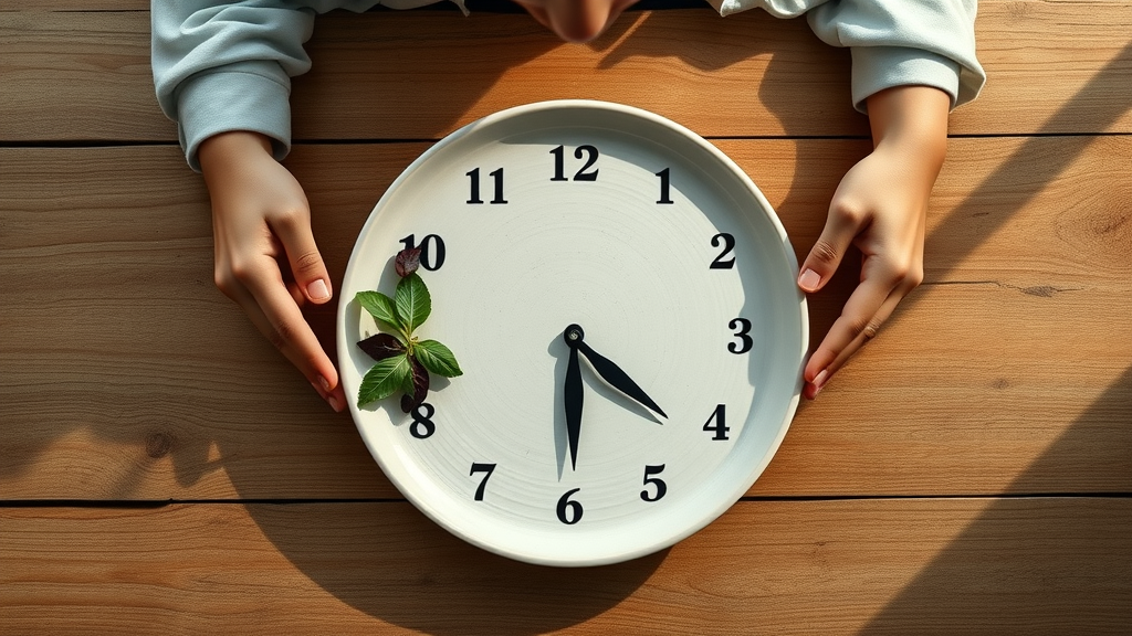intermittent fasting food clock for a flat stomach