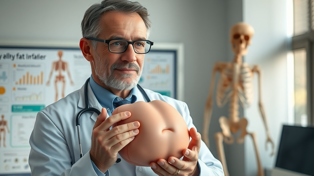 ways to lose belly fat anatomical doctor model educational