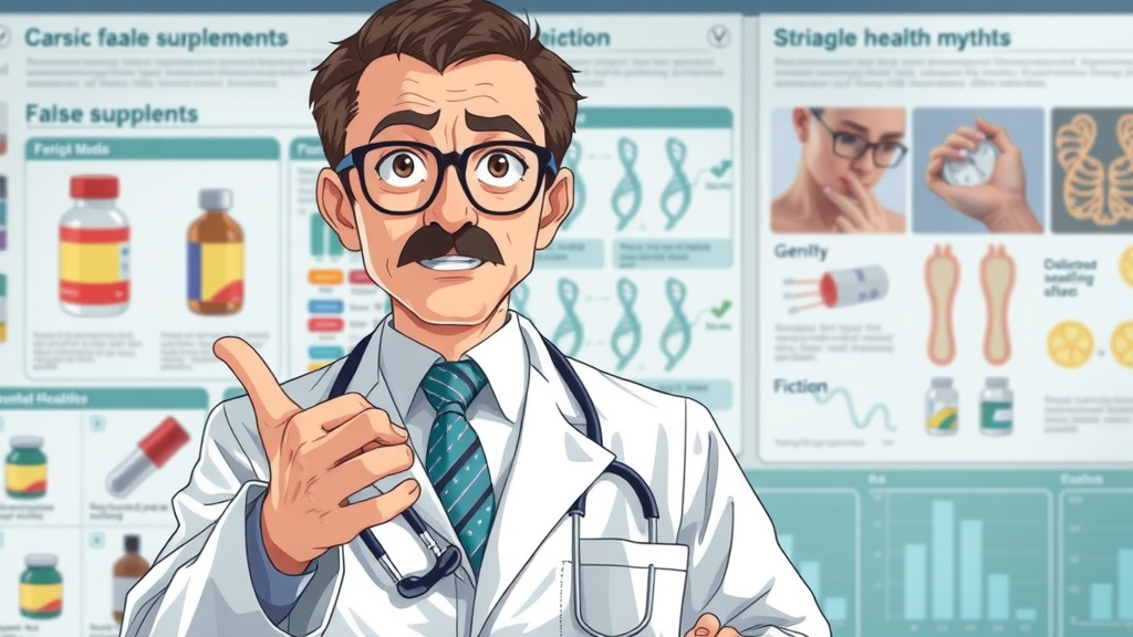Doctor debunking health and longevity myths, explaining science behind supplements and genetics