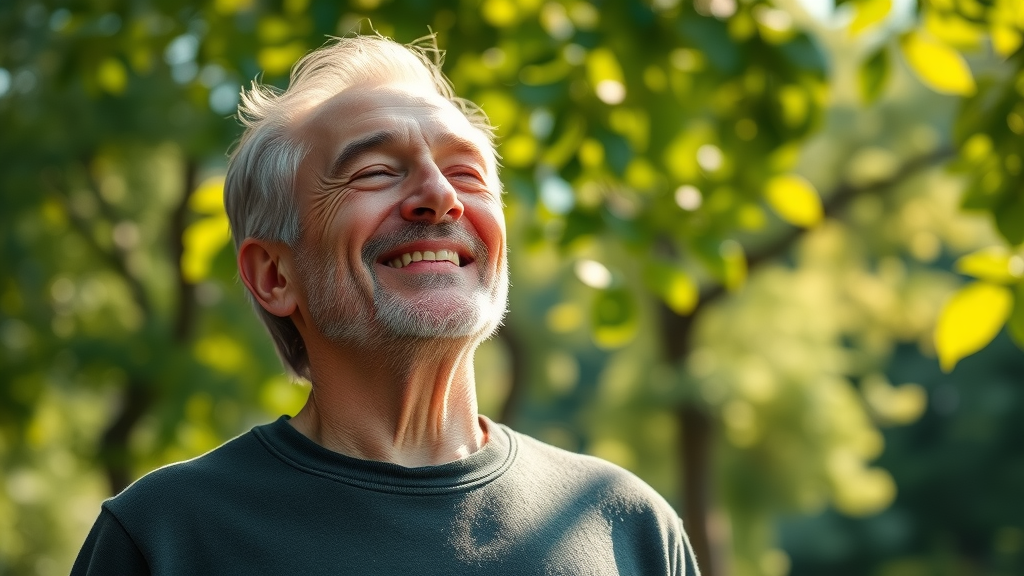 senior man enjoying sunlight vitamin d sources natural supplements blood pressure