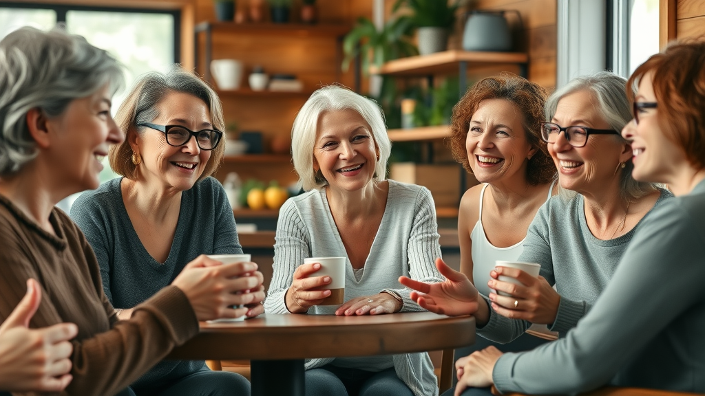 diverse group mature women best menopause supplements sharing real reviews supportive community